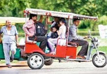 EVs May Help Some Freight Driver Incomes to Grow by 25%, but Not All: Report Electric passenger three-wheeler on the streets of India