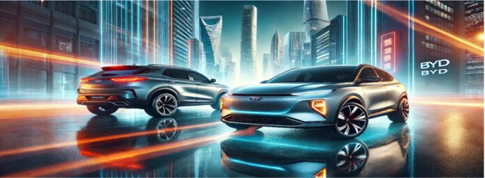 Chinese EV company BYD's cars