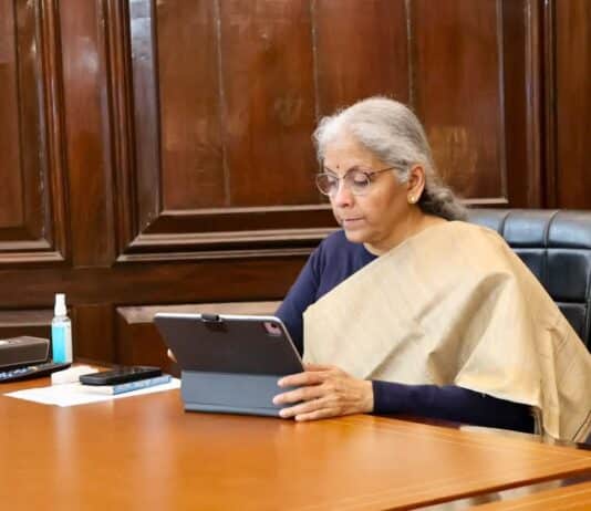 Nirmala Sitharaman, Finance Minister (source: official Facebook handle of Nirmala Sitharaman)