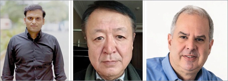 L to R: Dr Vijay Holimath (President and CEO), Shinobu Akahori (VP of IP), and Spencer Simons (VP of Sales and Marketing), of VividSparks