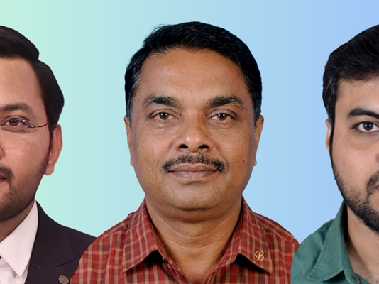 (L-R) Nikesh Gondchawar, Strategic & Technical Advisor – Robotics Manufacturing; Shrikrushna Kakade, Founder Partner; Nikhil Kakade, Senior Technical Advisor – Robotics & Control Systems, SlightGen Solutions LLP