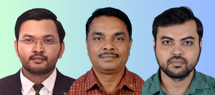 (L-R) Nikesh Gondchawar, Strategic & Technical Advisor – Robotics Manufacturing; Shrikrushna Kakade, Founder Partner; Nikhil Kakade, Senior Technical Advisor – Robotics & Control Systems, SlightGen Solutions LLP